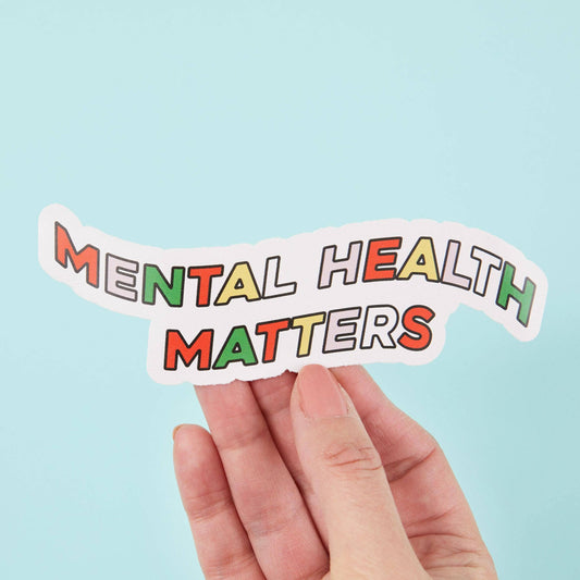 Punky Pins - Autocollant vinyle Mental Health Matters