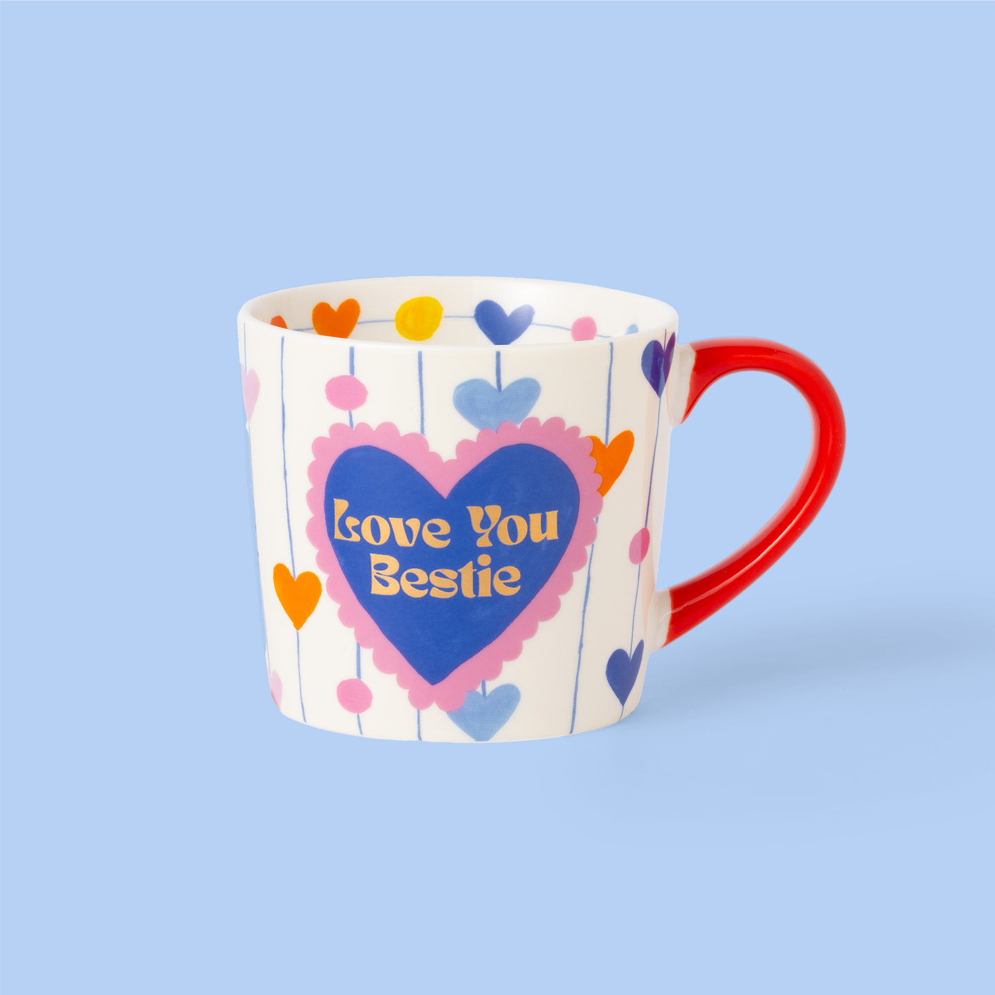 Eleanor Bowmer - Cœur Cordes Je t'aime Meilleure Amie Tasse