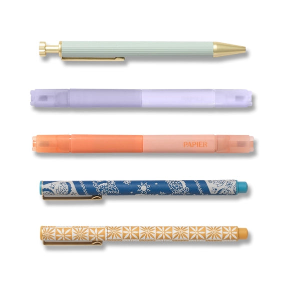 Ensemble de stylos mixtes - Solstice - Papier UK
