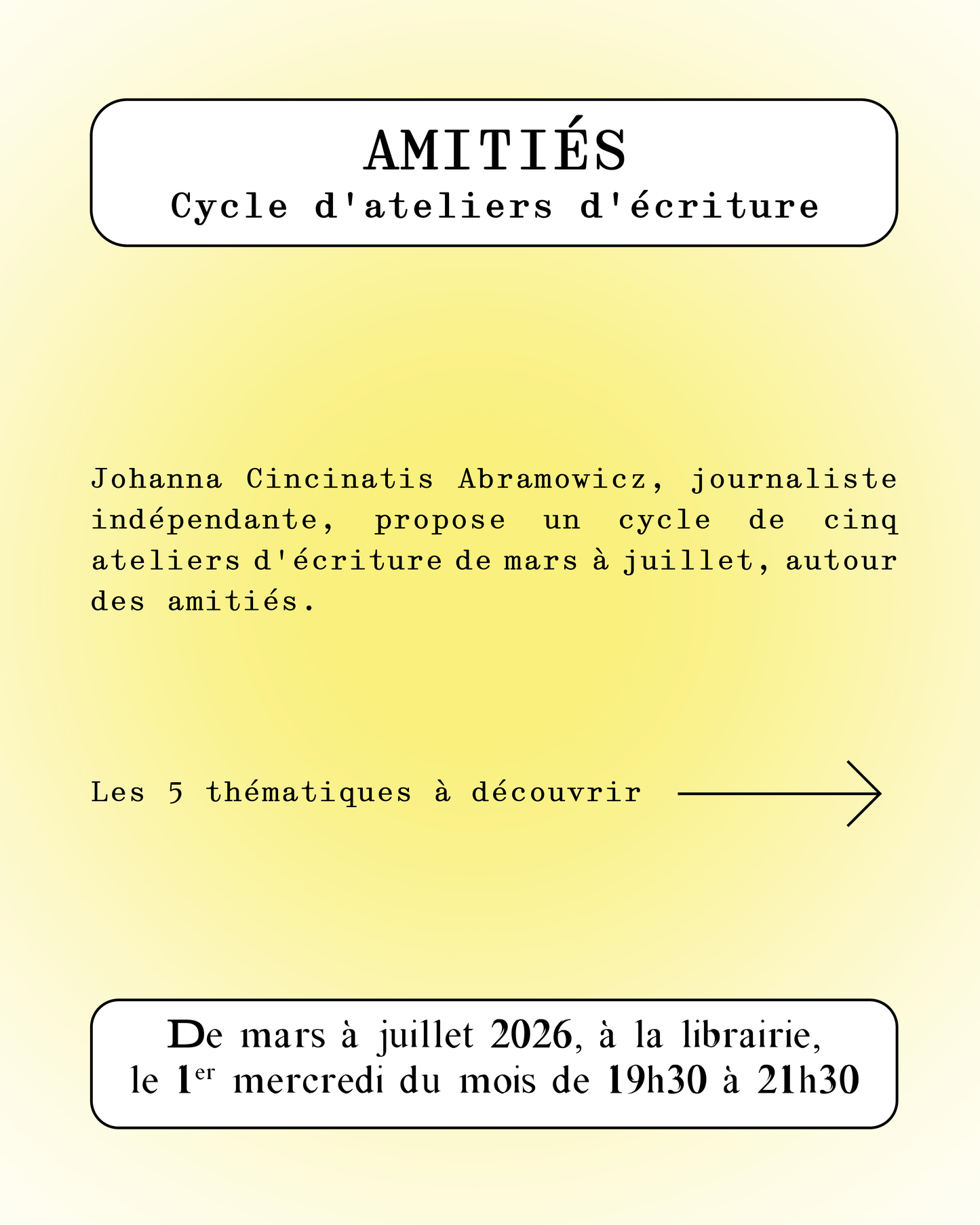 Atelier d'écriture " Le chagrin "