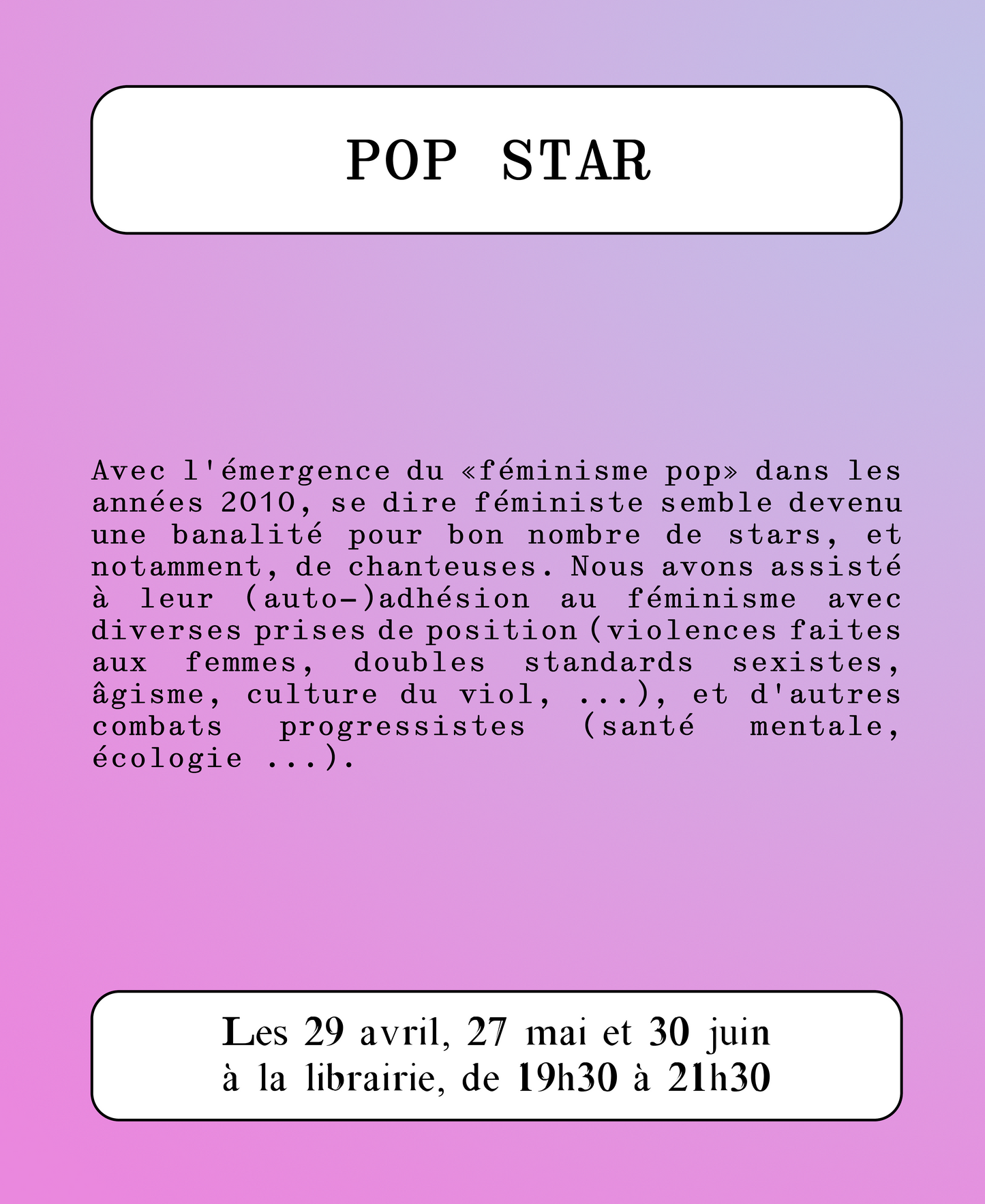 Atelier avec Morgane Giuliani : Billie Elish, féministe ?