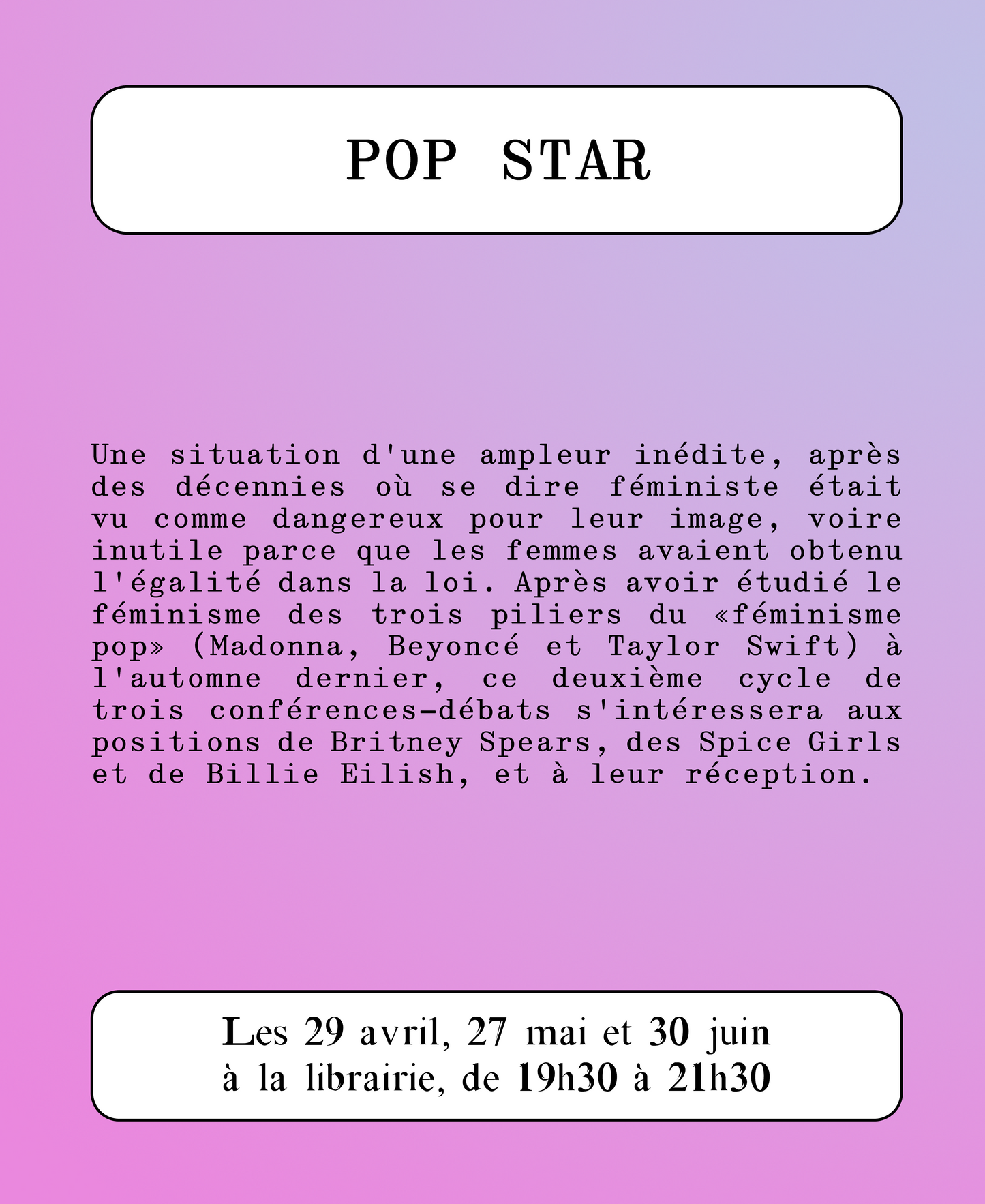 Atelier avec Morgane Giuliani : Billie Elish, féministe ?