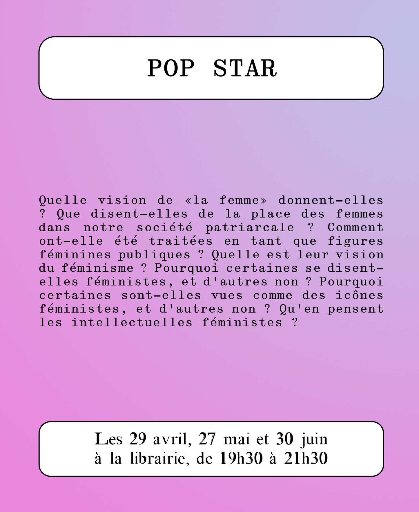 Atelier avec Morgane Giuliani : Billie Elish, féministe ?