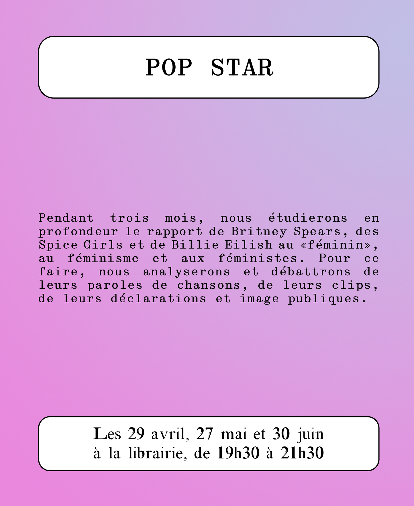 Atelier avec Morgane Giuliani : Billie Elish, féministe ?