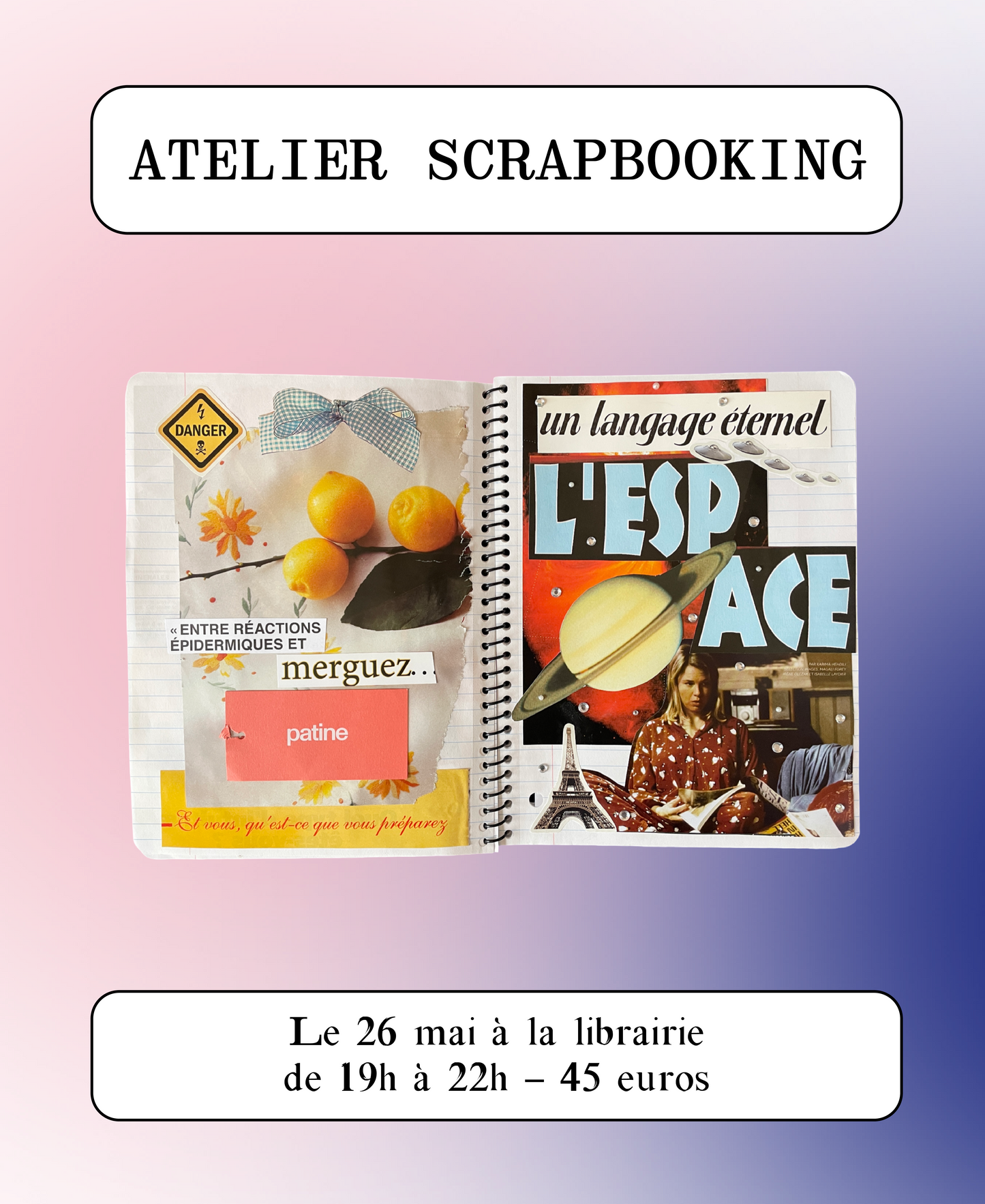 Atelier scrapbooking avec Maxi Craftie