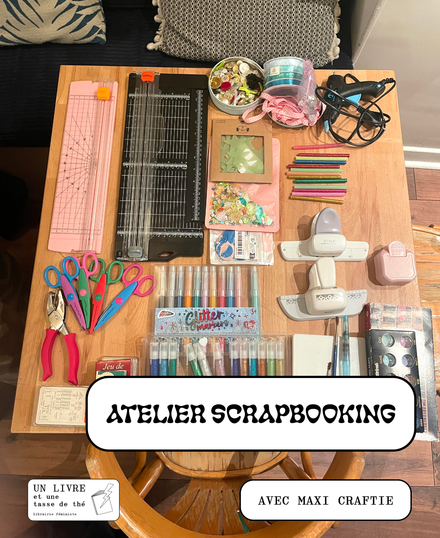 Atelier scrapbooking avec Maxi Craftie
