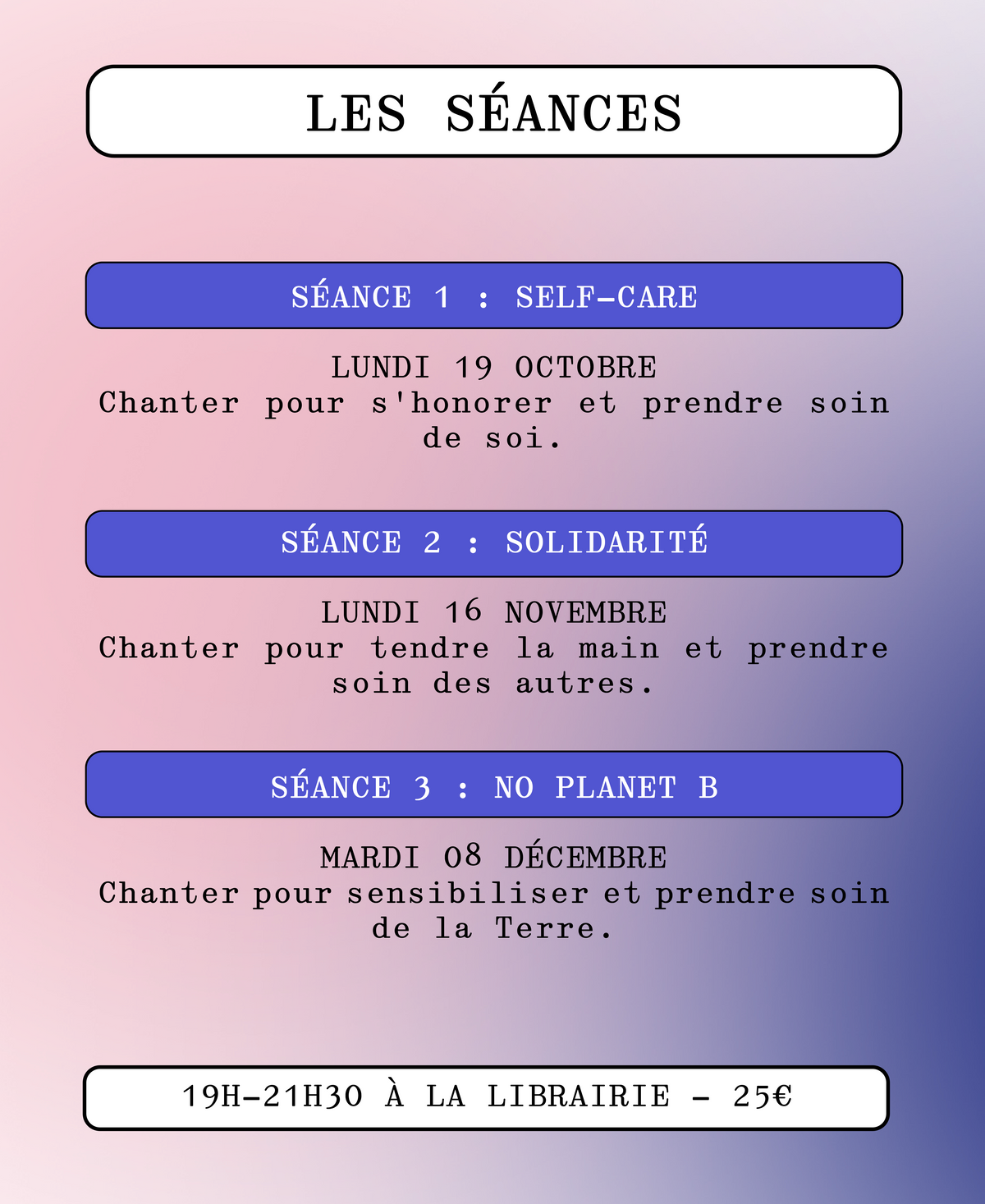 Chorale : 7 décembre