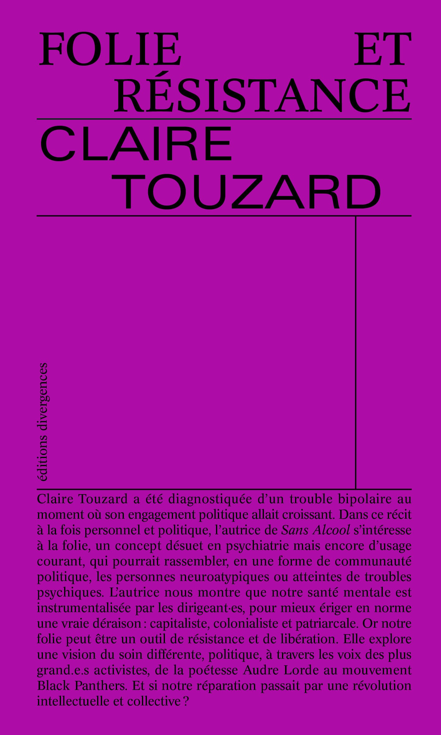 Rencontre avec Claire Touzard - "Folie et résistance"