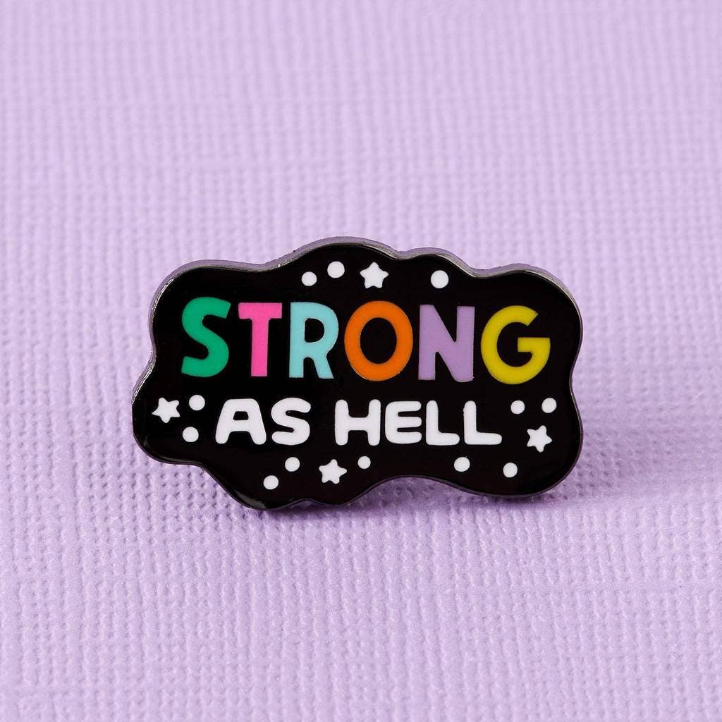 Punky Pins - Broche en émail Strong As Hell