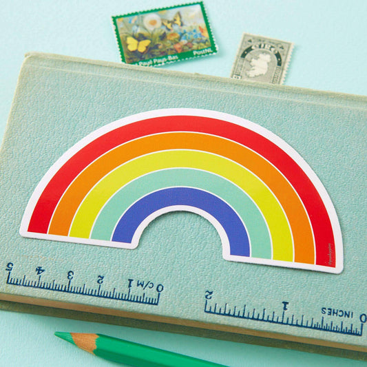 Punky Pins - Grand autocollant en vinyle Rainbow