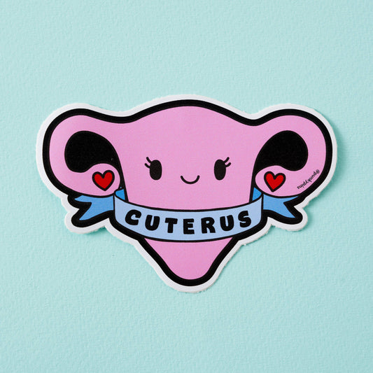 Punky Pins - Autocollant en vinyle Cuterus Uterus