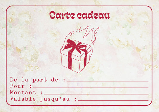Carte - cadeau