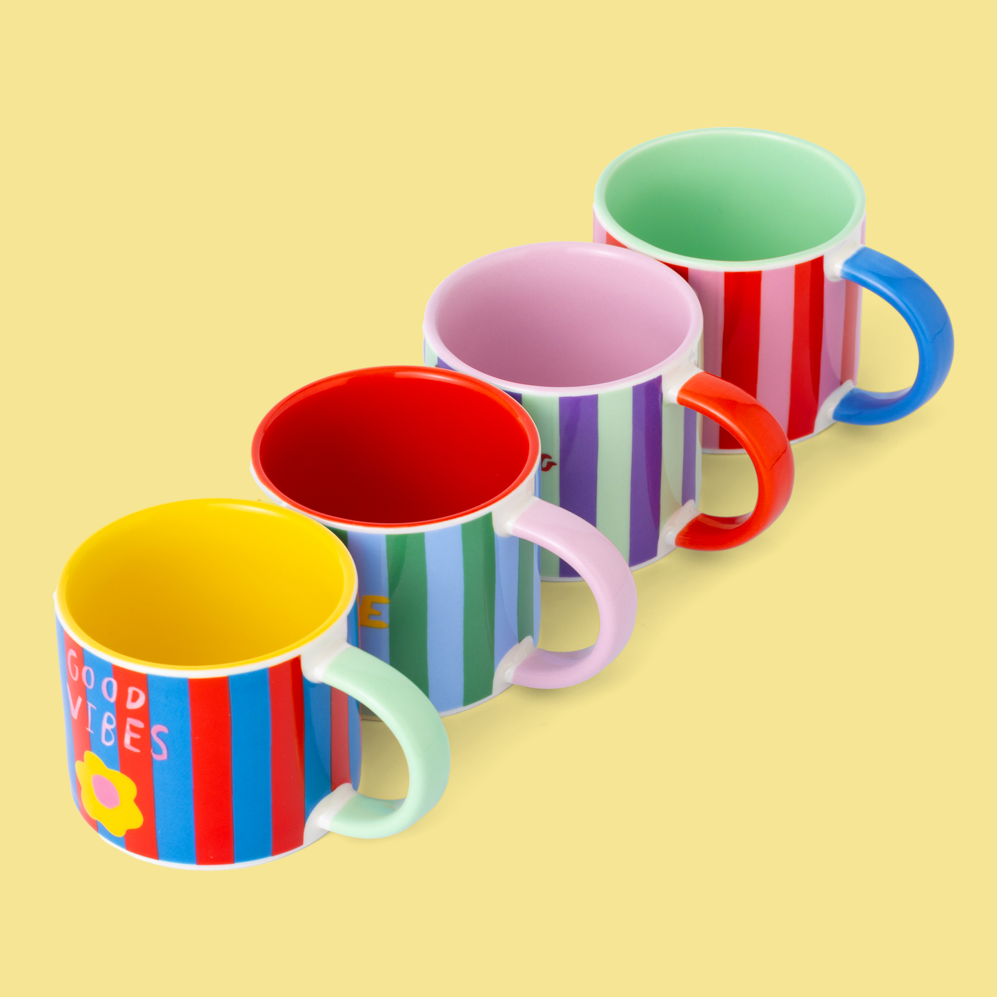 Eleanor Bowmer - Ensemble de 4 tasses à espresso Coffee Club
