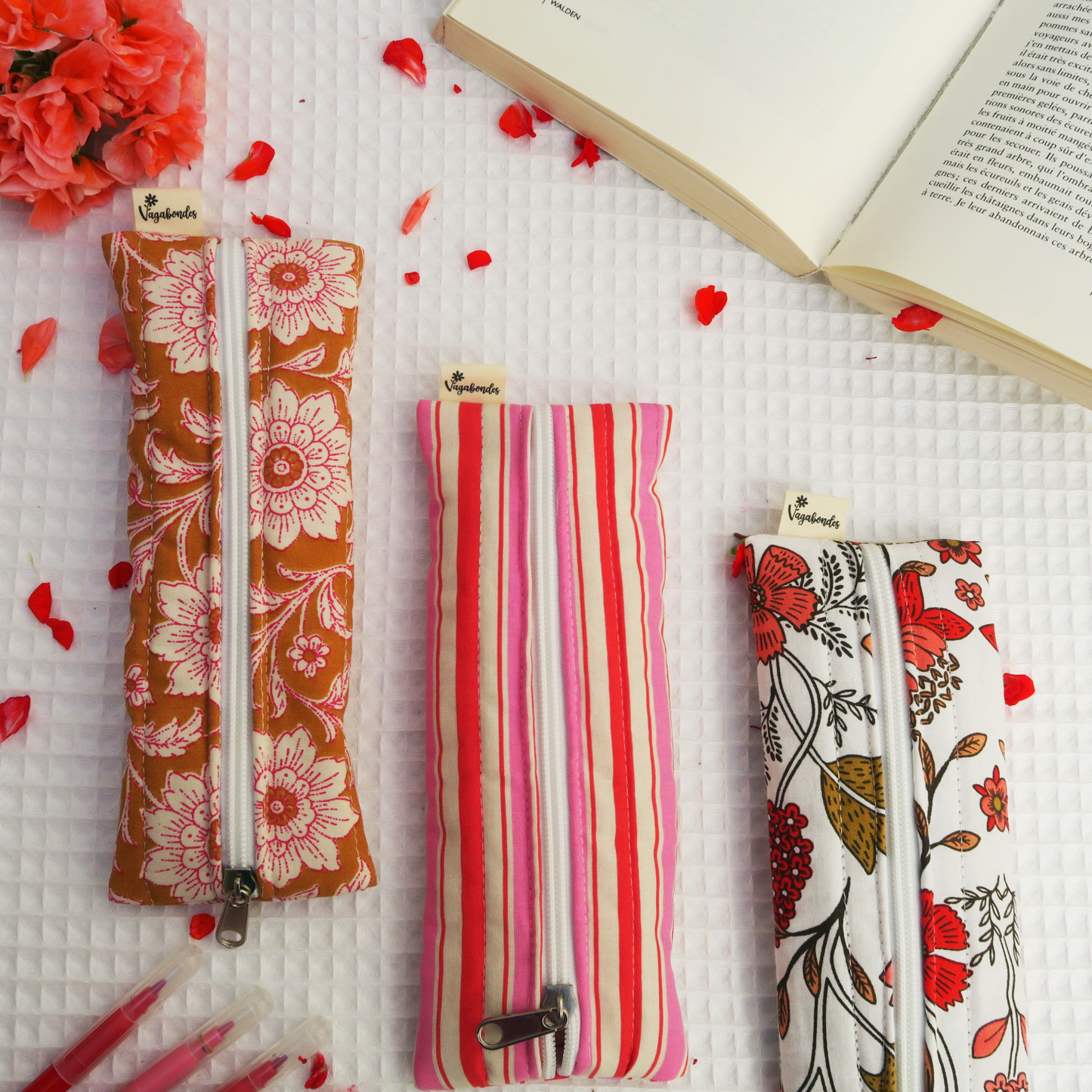 Trousse plate en coton - Vagabones