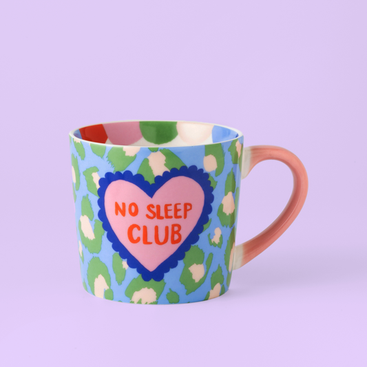 Eleanor Bowmer - Tasse No Sleep Club motif léopard vert